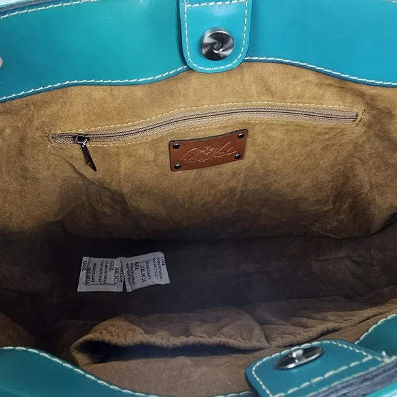 Patricia Nash Teal Woven Cameley Tote NWT - Picture 14 of 15